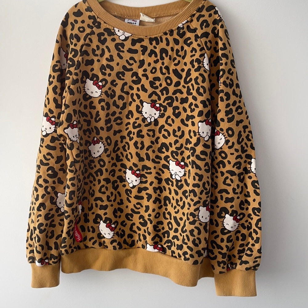 Zara x Hello Kitty Girls Leopard Sweatshirt